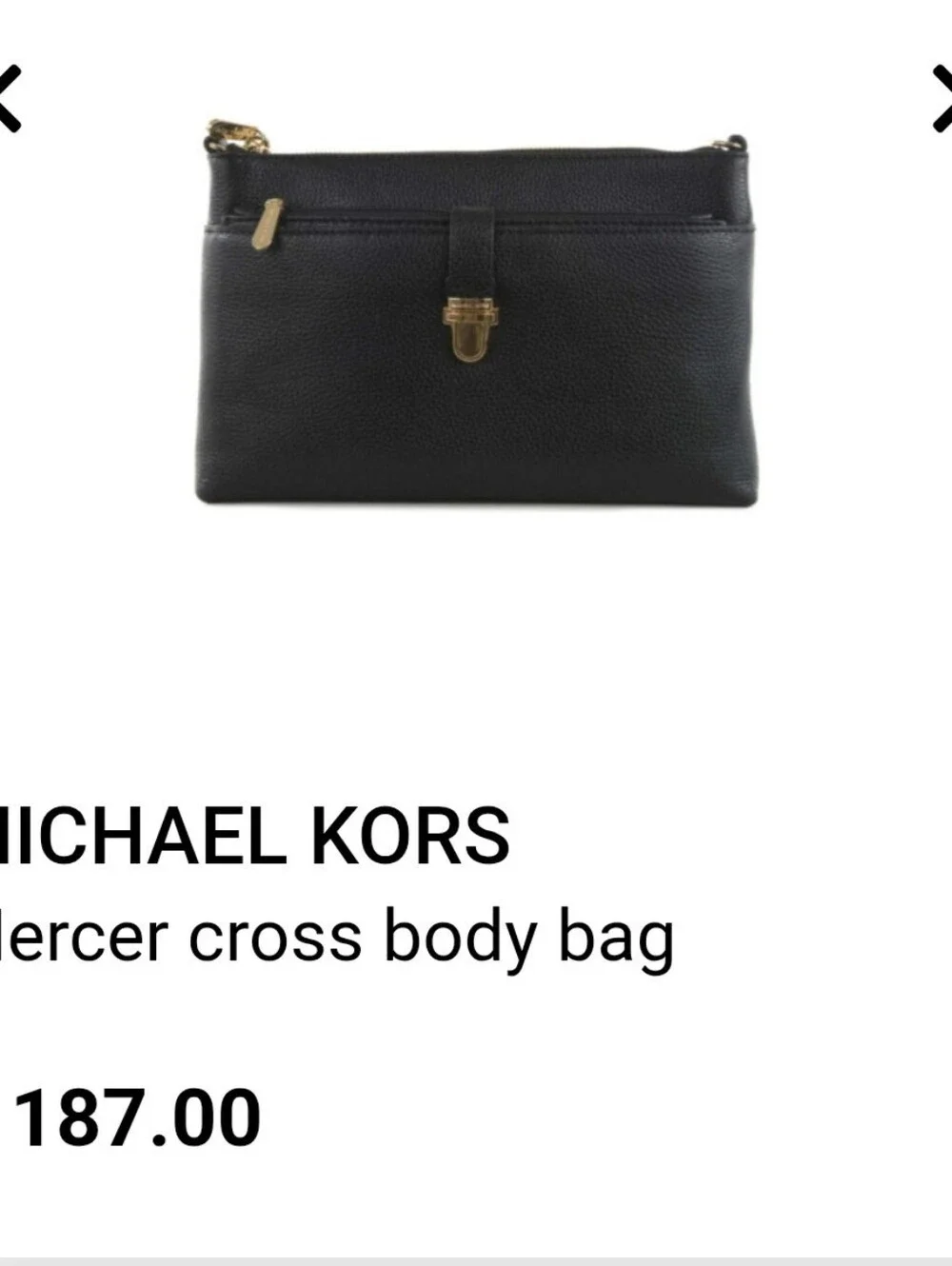 EUC Michael Kors Mercer cross body bag